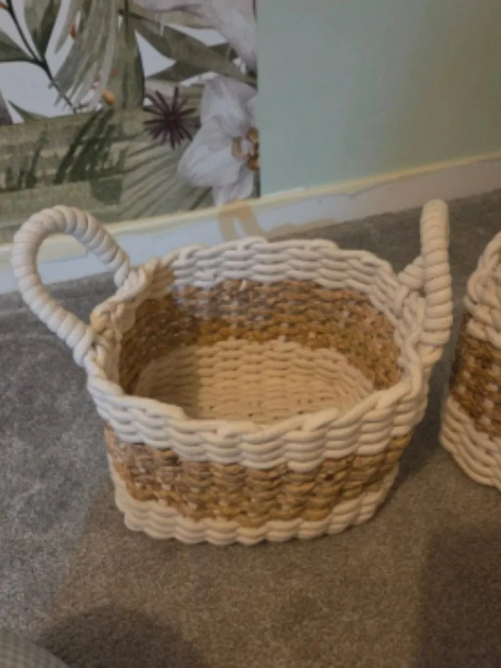 Woven blanket baskets